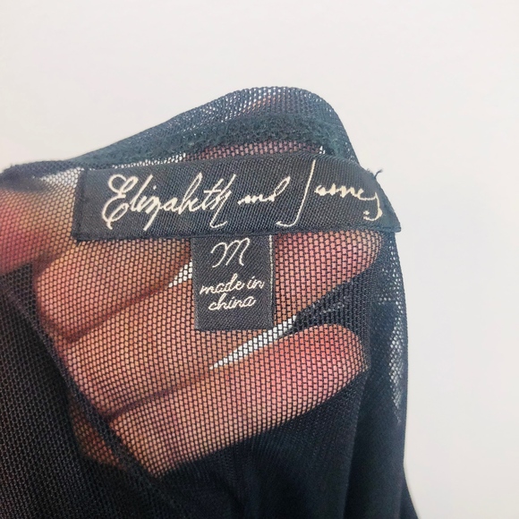 Elizabeth and James Black Mesh Dress - Picture 7 of 7